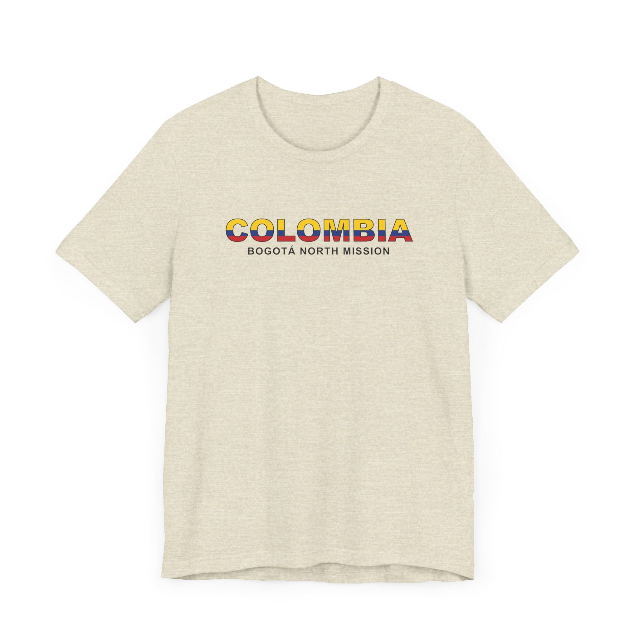 Colombia Bogota North Mission Flag Title T-shirt - Latter-Day Saint LDS Missionary Gift - Book of Mormon