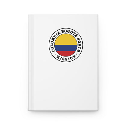 Colombia Bogota North Mission Logo Design White Hardcover Journal Matte - Latter-Day Saint LDS Missionary Gift - Book of Mormon