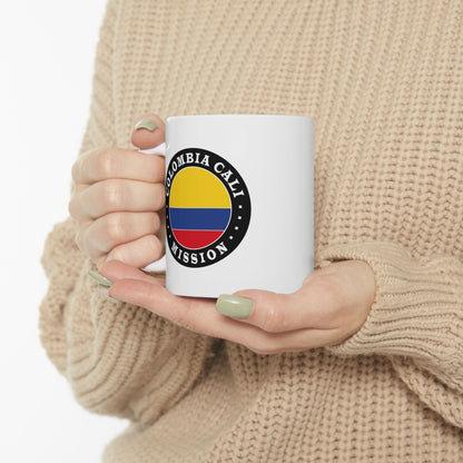 Colombia Cali Mission Circular Flag White Ceramic Mug - Latter-Day Saint LDS Missionary Gift - Book of Mormon