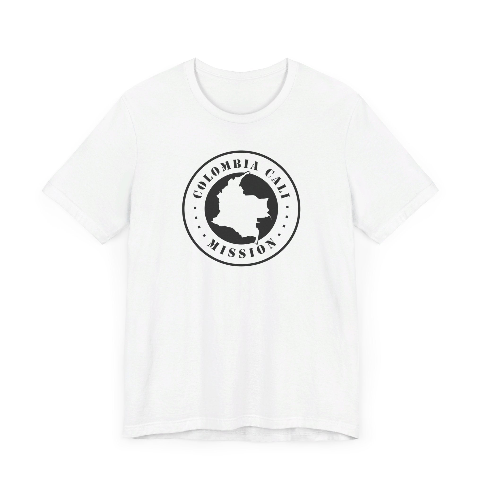 Colombia Cali Mission Circular Monochrome Logo T-Shirt - Latter-Day Saint LDS Missionary Gift - Book of Mormon