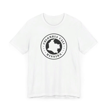 Colombia Cali Mission Circular Monochrome Logo T-Shirt - Latter-Day Saint LDS Missionary Gift - Book of Mormon