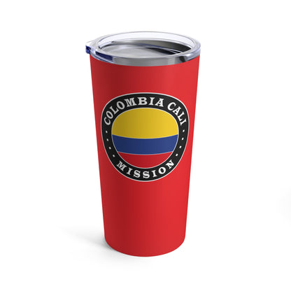 Colombia Cali Mission Flag Logo Tumbler 20oz Red - Latter-Day Saint LDS Missionary Gift - Book of Mormon