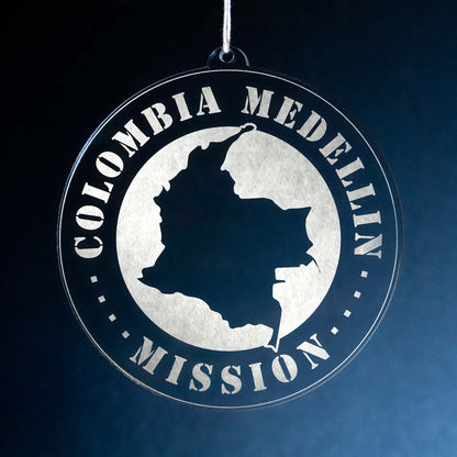 Colombia Medellin Mission Christmas Ornament - Latter-Day Saint LDS Missionary Gift - Book of Mormon