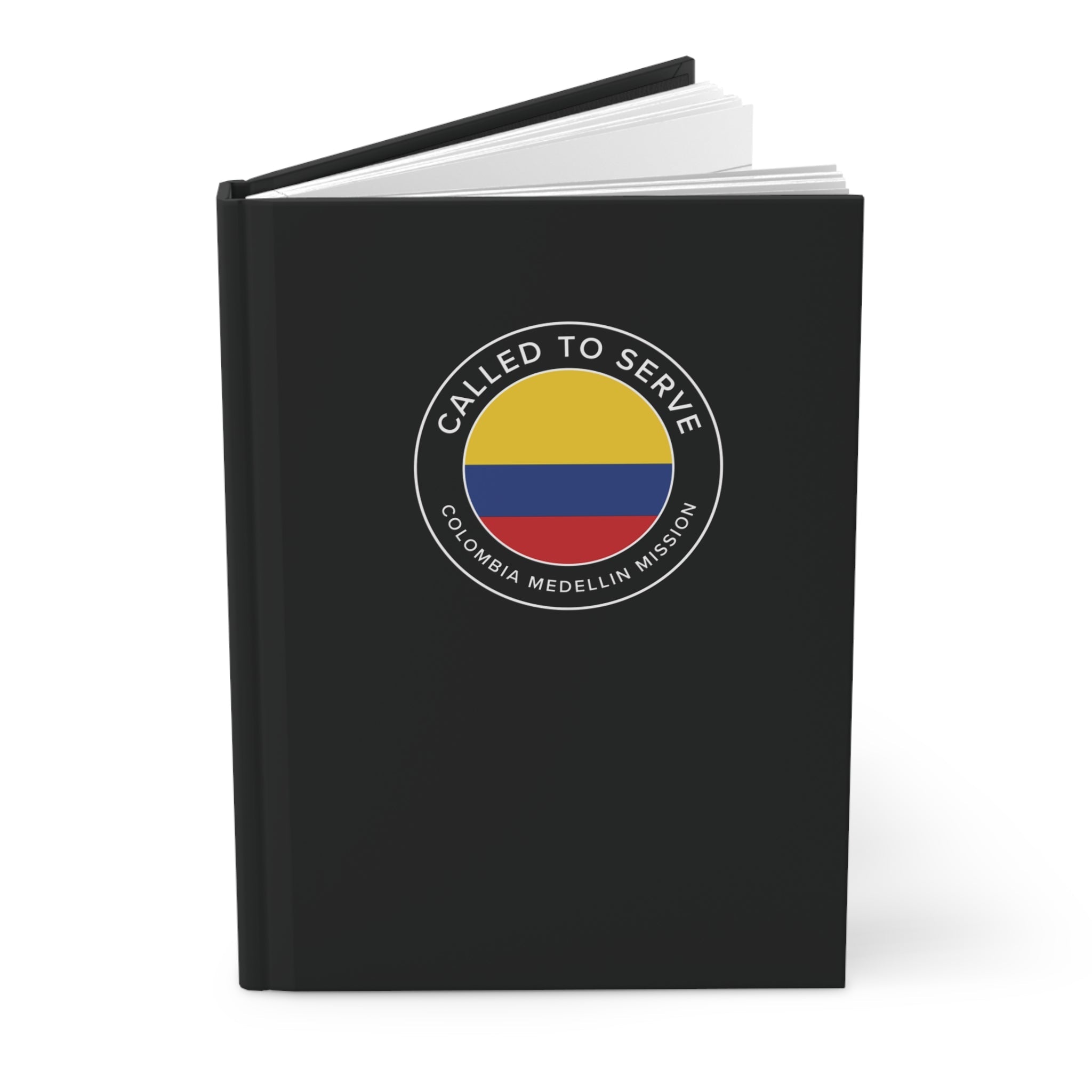 Colombia Medellin Mission Circle Flag Called to Serve Black Hardcover Journal Matte - Latter-Day Saint LDS Missionary Gift - Book of Mormon