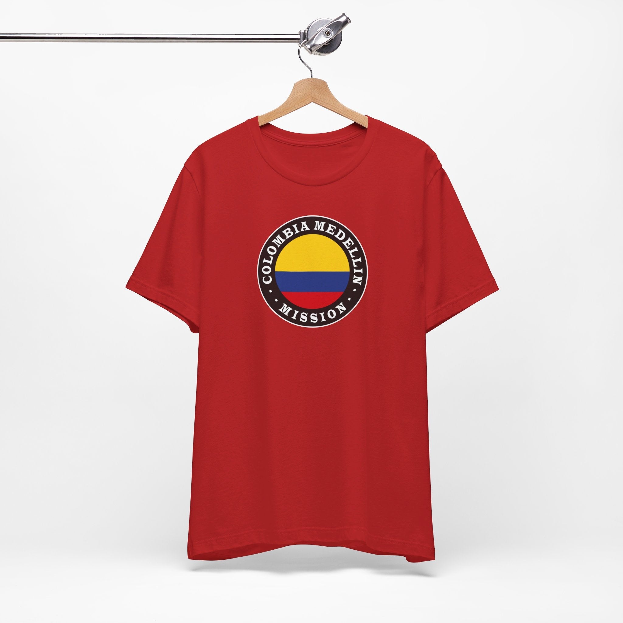 Colombia Medellin Mission Circular Flag T-shirt - Latter-Day Saint LDS Missionary Gift - Book of Mormon