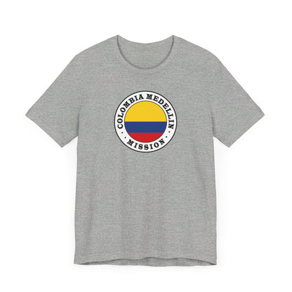 Colombia Medellin Mission Circular Flag T-shirt - Latter-Day Saint LDS Missionary Gift - Book of Mormon