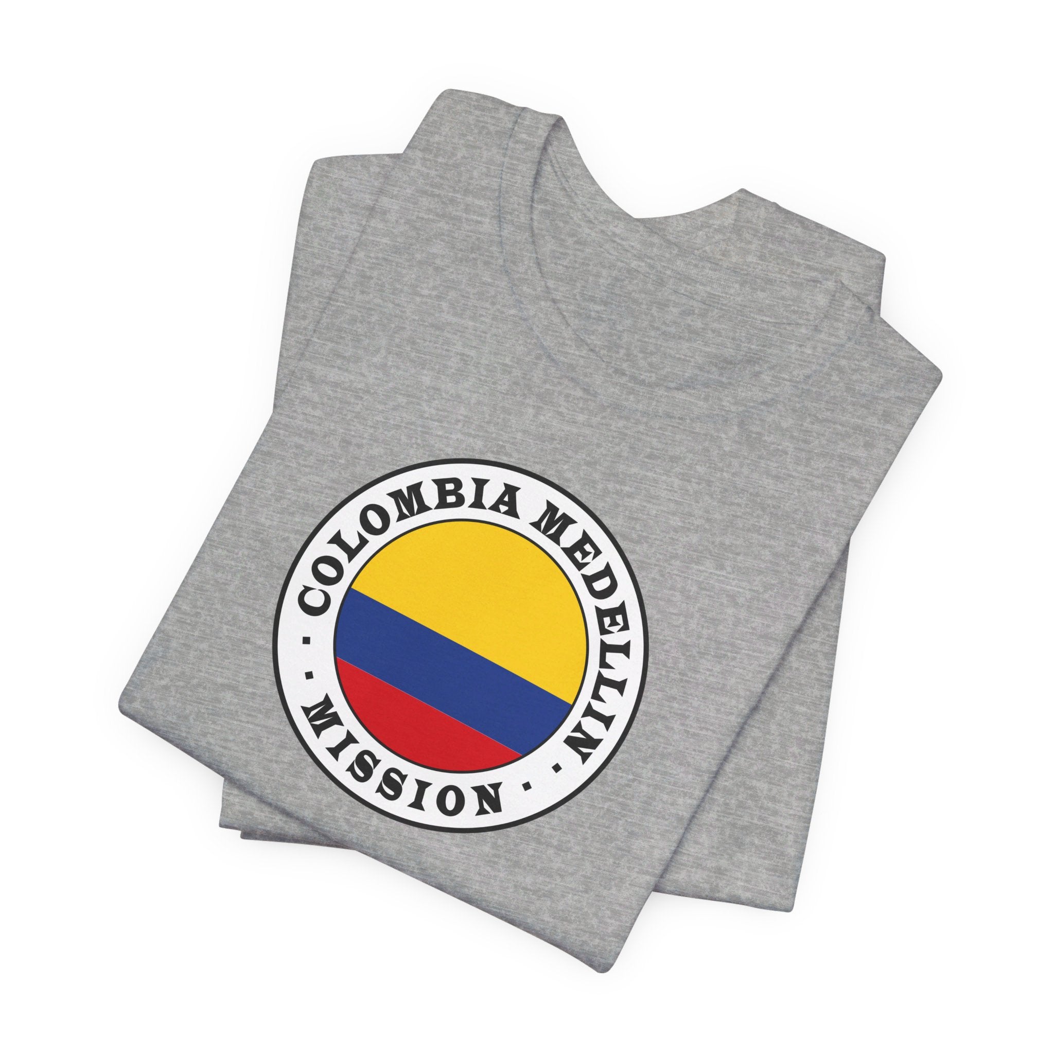 Colombia Medellin Mission Circular Flag T-shirt - Latter-Day Saint LDS Missionary Gift - Book of Mormon