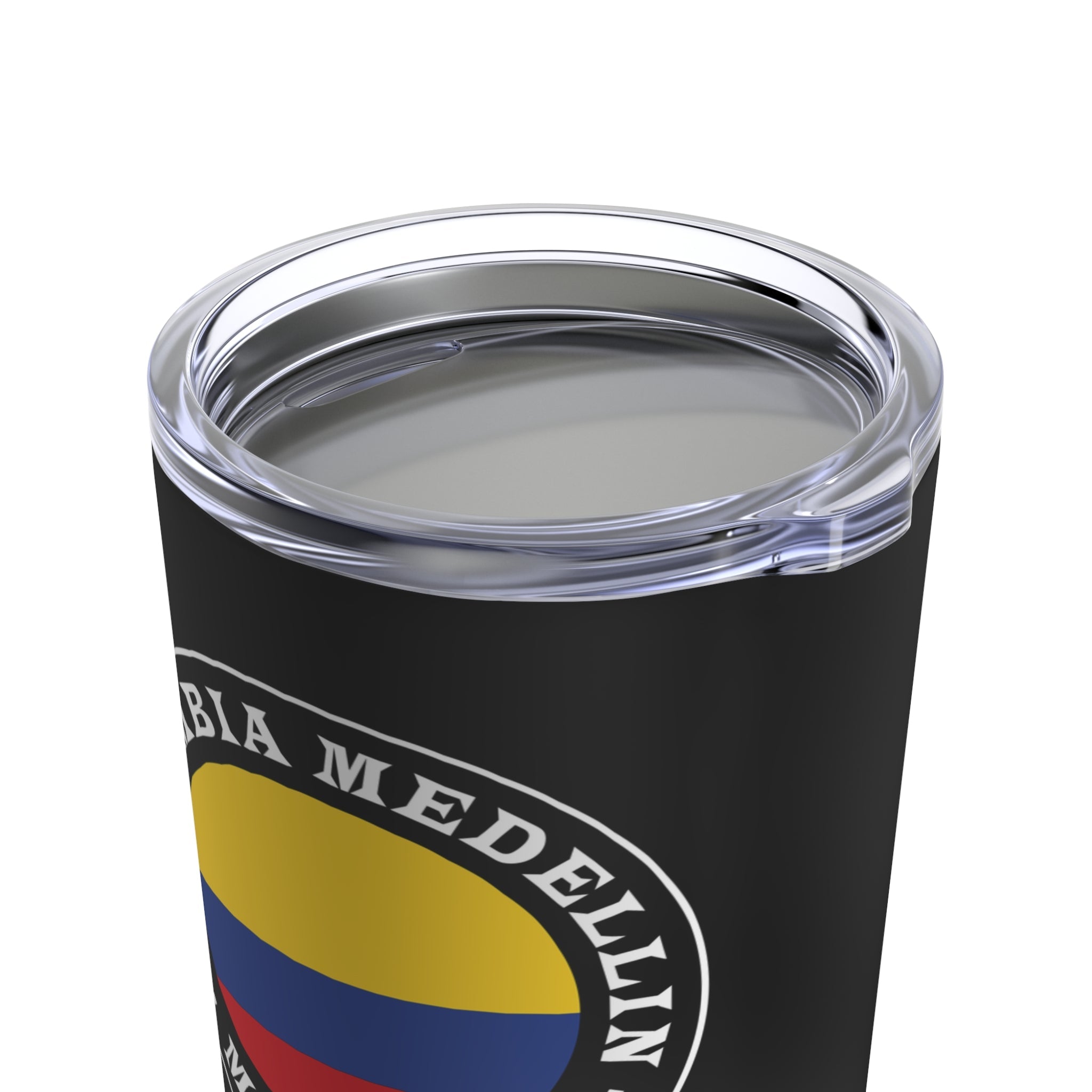 Colombia Medellin Mission Flag Logo Tumbler 20oz Black - Latter-Day Saint LDS Missionary Gift - Book of Mormon