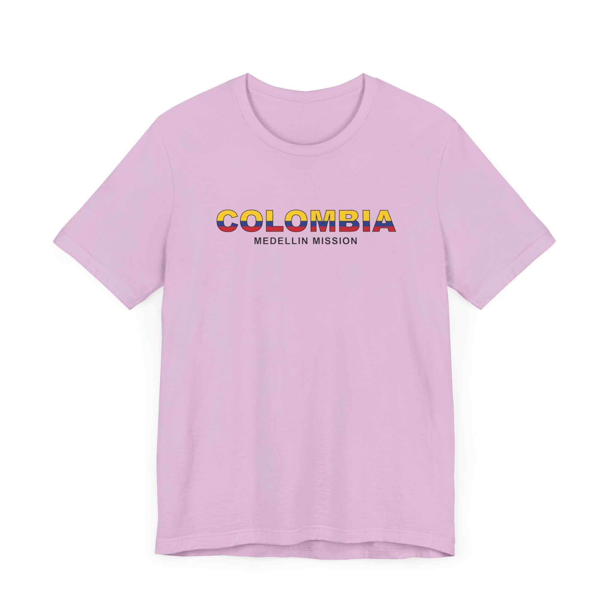 Colombia Medellin Mission Flag Title T-shirt - Latter-Day Saint LDS Missionary Gift - Book of Mormon