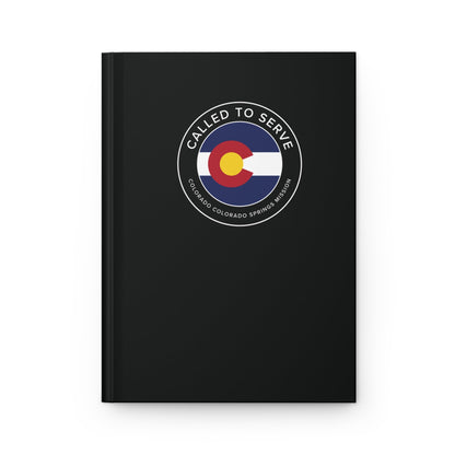 Colorado Colorado Springs Mission Circle Flag Called to Serve Black Hardcover Journal Matte - Latter-Day Saint LDS Missionary Gift - Book of Mormon