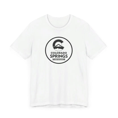 Colorado Colorado Springs Mission Circular Monochrome Logo T-Shirt - Latter-Day Saint LDS Missionary Gift - Book of Mormon