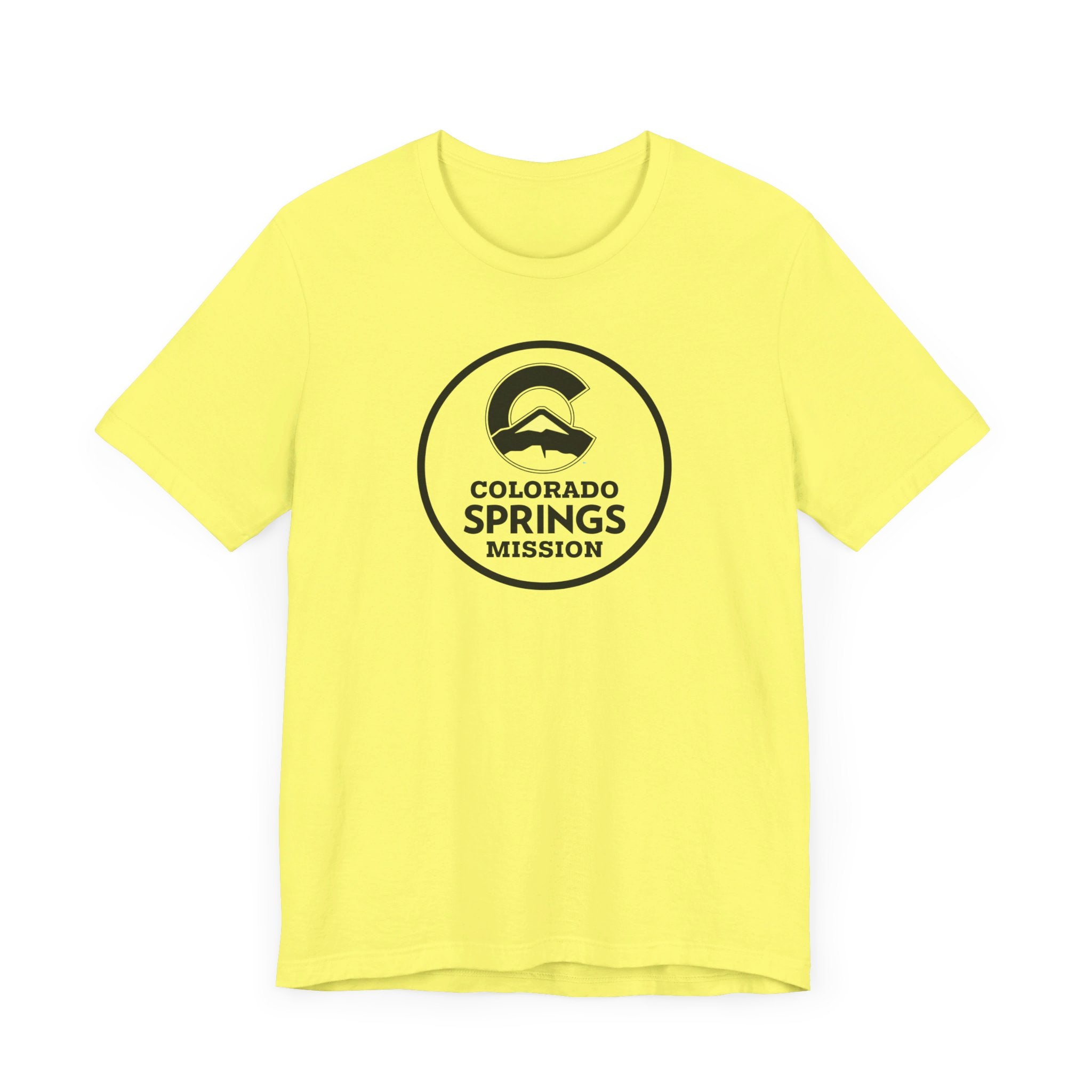 Colorado Colorado Springs Mission Circular Monochrome Logo T-Shirt - Latter-Day Saint LDS Missionary Gift - Book of Mormon