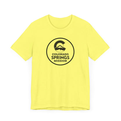 Colorado Colorado Springs Mission Circular Monochrome Logo T-Shirt - Latter-Day Saint LDS Missionary Gift - Book of Mormon