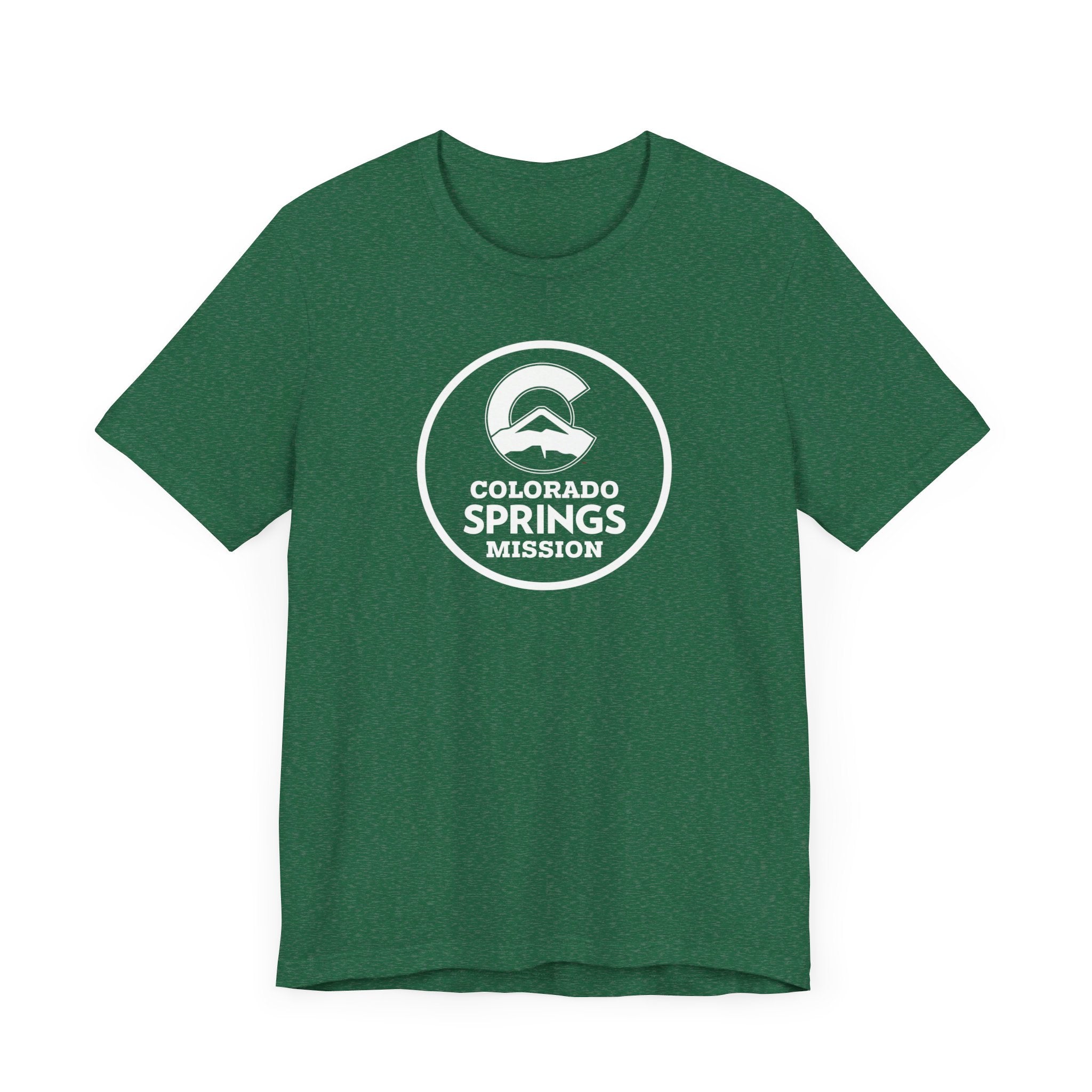 Colorado Colorado Springs Mission Circular Monochrome Logo T-Shirt - Latter-Day Saint LDS Missionary Gift - Book of Mormon