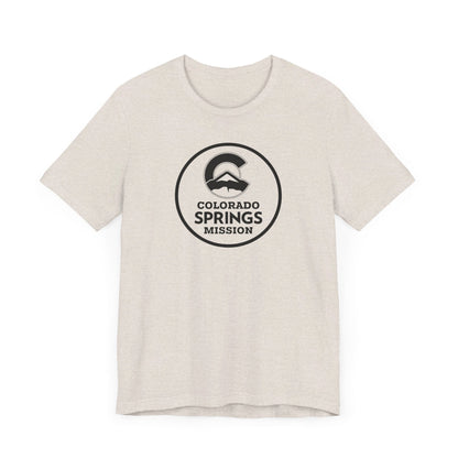 Colorado Colorado Springs Mission Circular Monochrome Logo T-Shirt - Latter-Day Saint LDS Missionary Gift - Book of Mormon