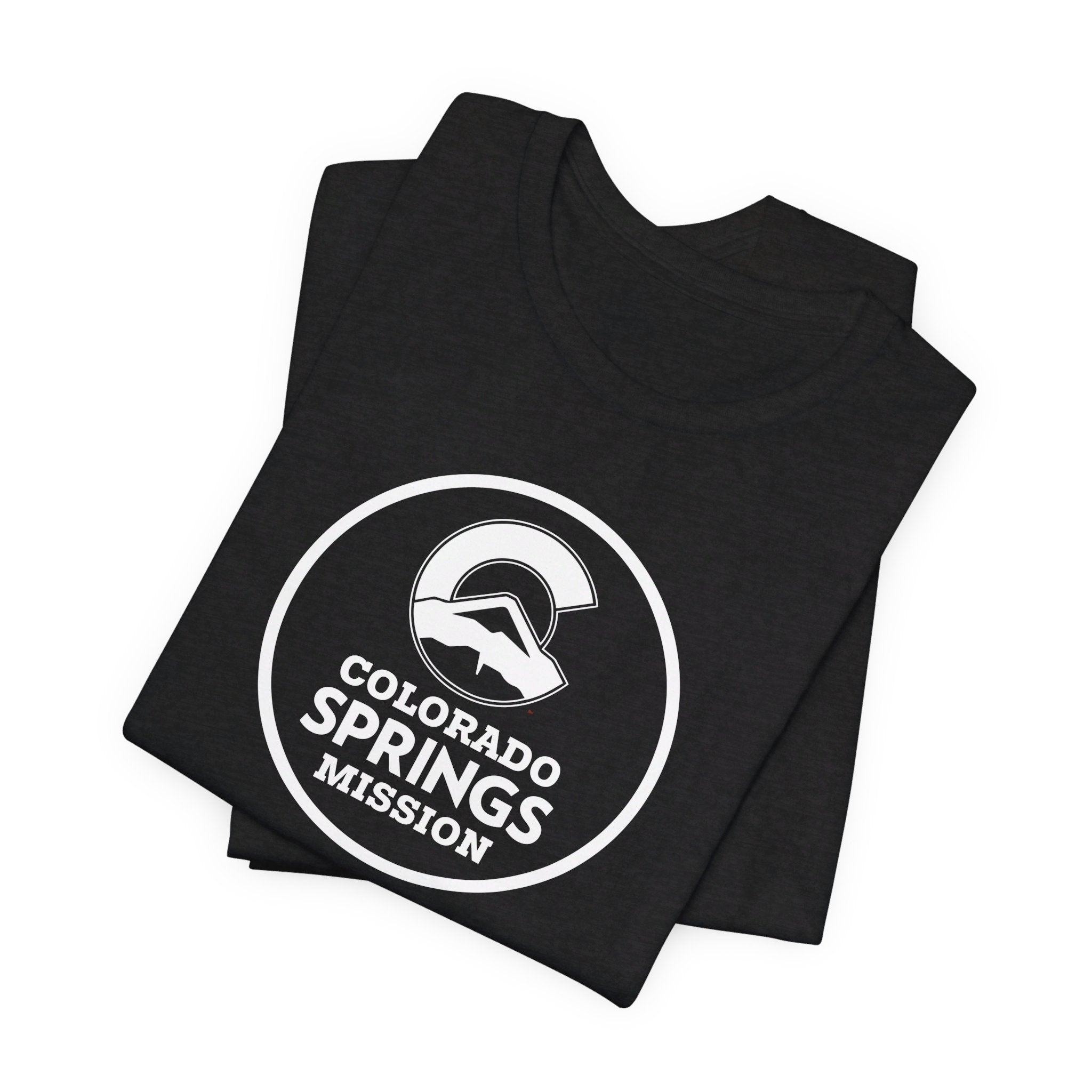 Colorado Colorado Springs Mission Circular Monochrome Logo T-Shirt - Latter-Day Saint LDS Missionary Gift - Book of Mormon
