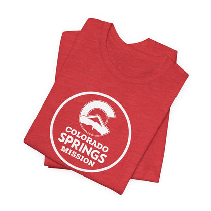 Colorado Colorado Springs Mission Circular Monochrome Logo T-Shirt - Latter-Day Saint LDS Missionary Gift - Book of Mormon