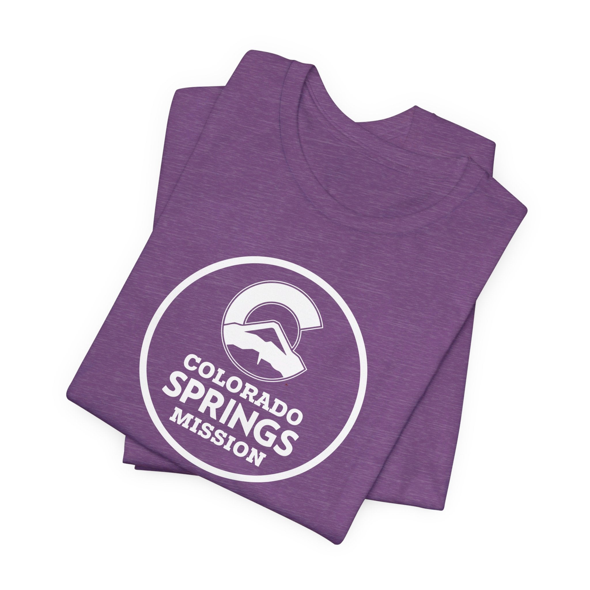 Colorado Colorado Springs Mission Circular Monochrome Logo T-Shirt - Latter-Day Saint LDS Missionary Gift - Book of Mormon