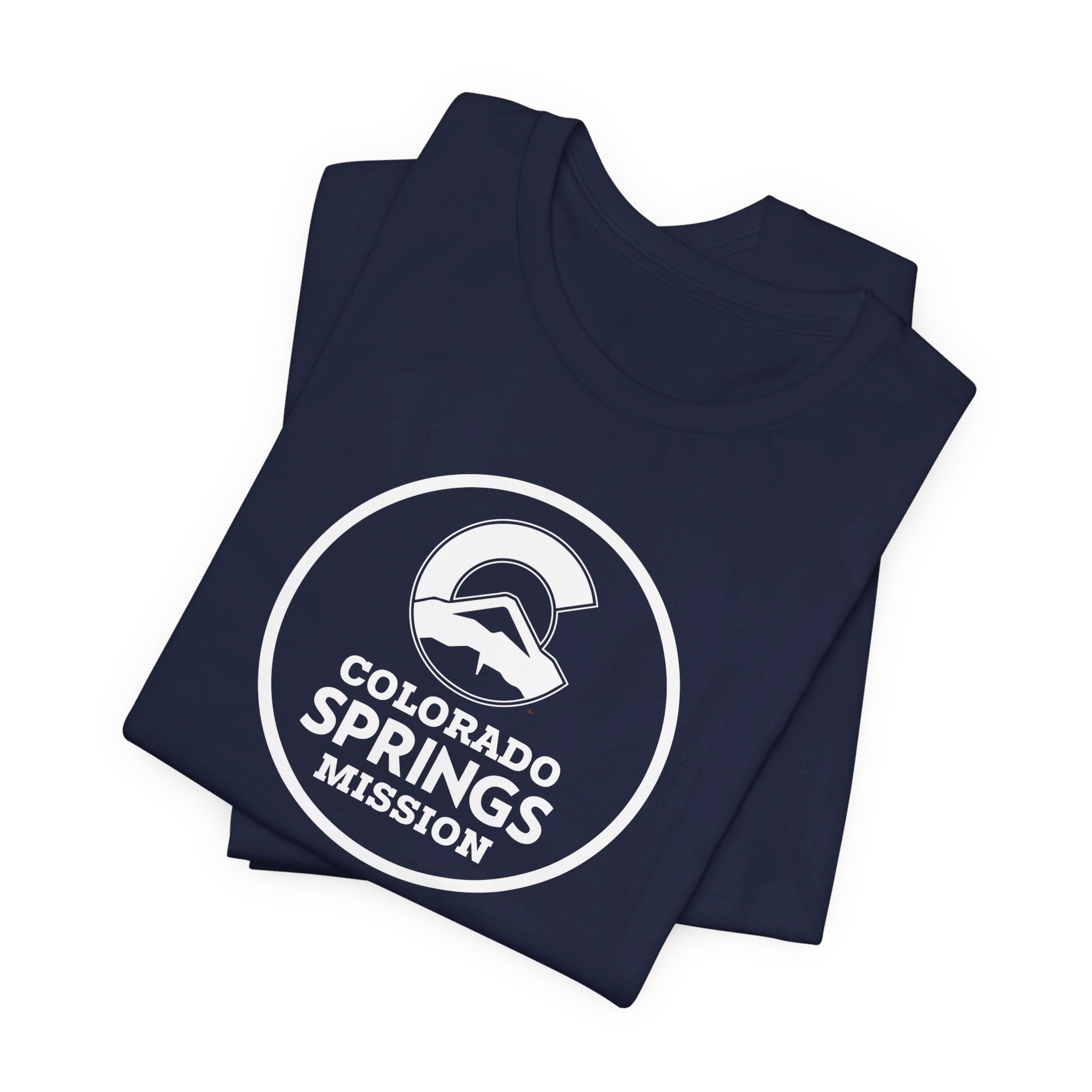 Colorado Colorado Springs Mission Circular Monochrome Logo T-Shirt - Latter-Day Saint LDS Missionary Gift - Book of Mormon