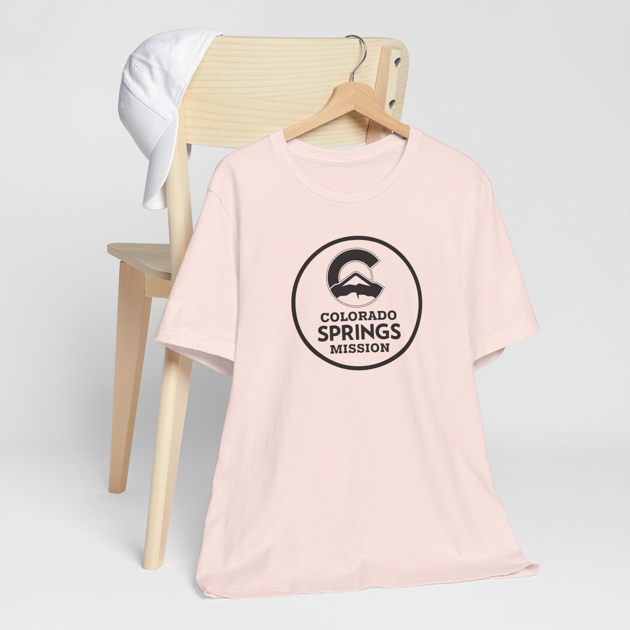 Colorado Colorado Springs Mission Circular Monochrome Logo T-Shirt - Latter-Day Saint LDS Missionary Gift - Book of Mormon