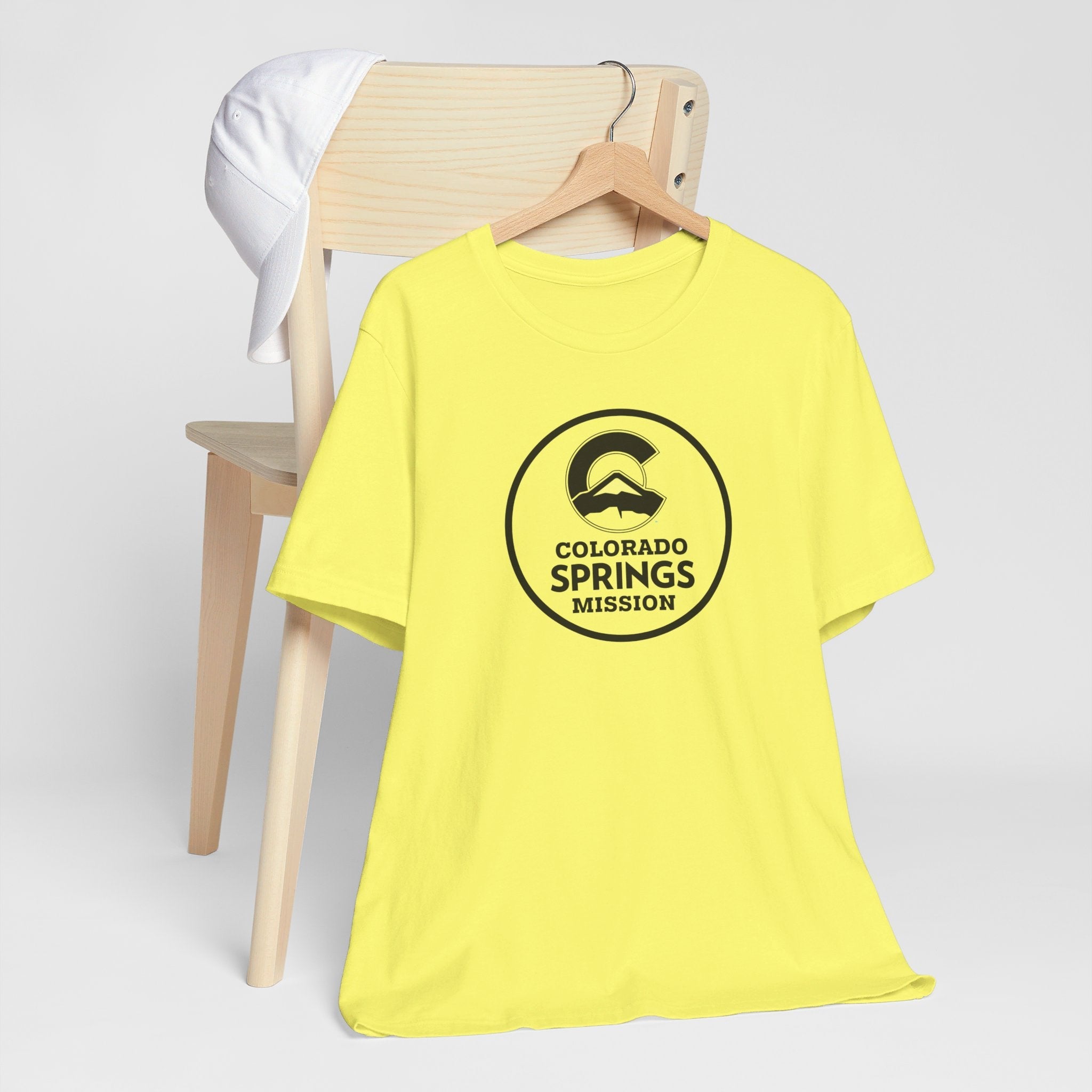 Colorado Colorado Springs Mission Circular Monochrome Logo T-Shirt - Latter-Day Saint LDS Missionary Gift - Book of Mormon