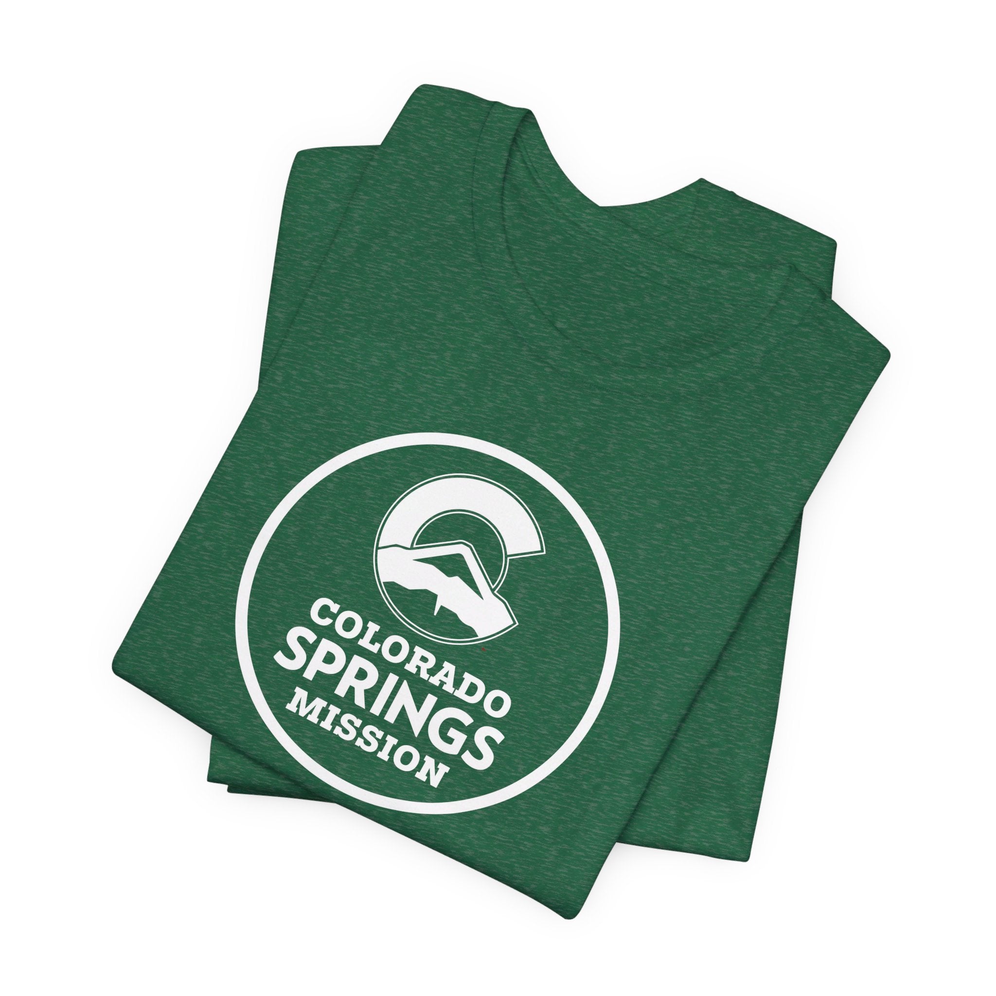 Colorado Colorado Springs Mission Circular Monochrome Logo T-Shirt - Latter-Day Saint LDS Missionary Gift - Book of Mormon