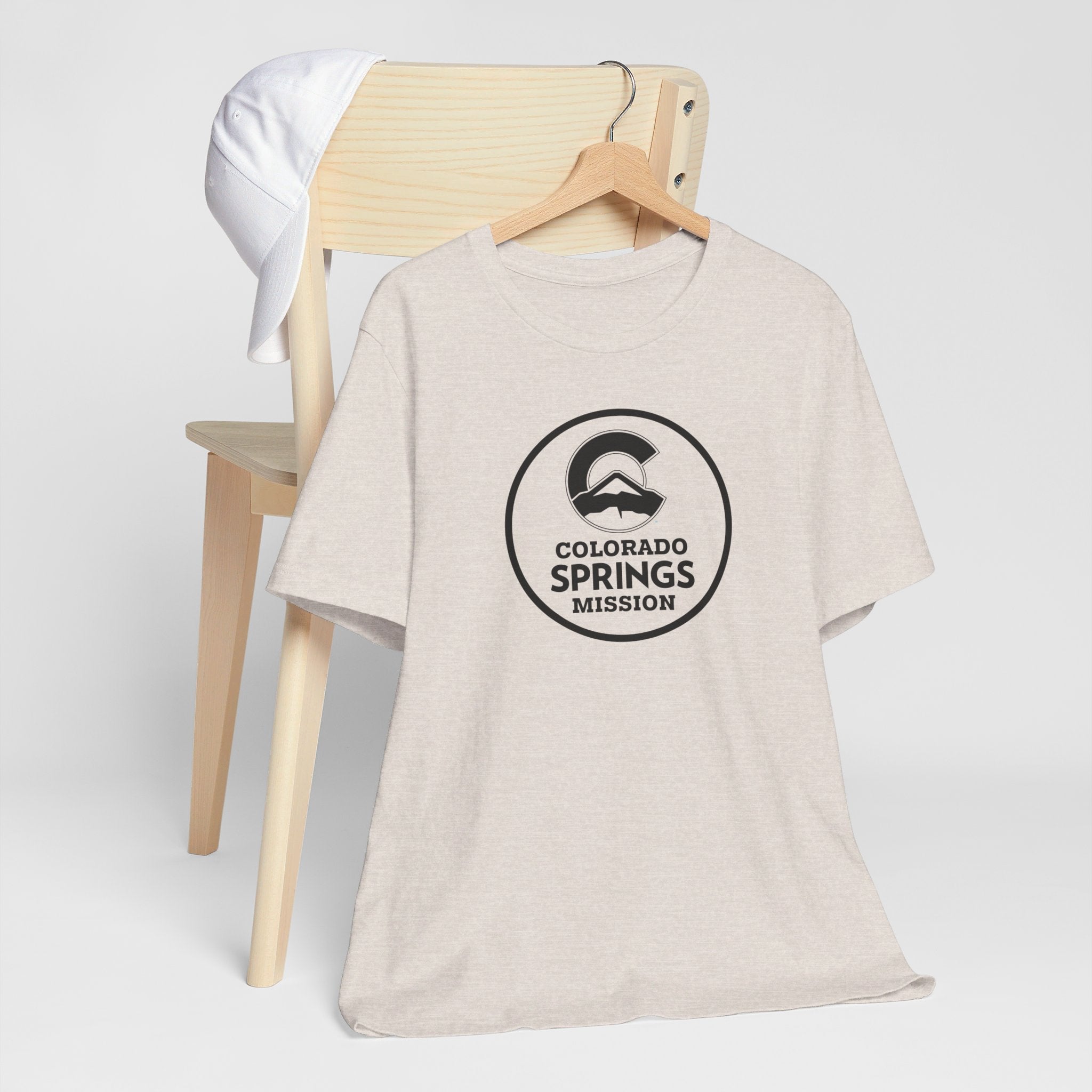 Colorado Colorado Springs Mission Circular Monochrome Logo T-Shirt - Latter-Day Saint LDS Missionary Gift - Book of Mormon