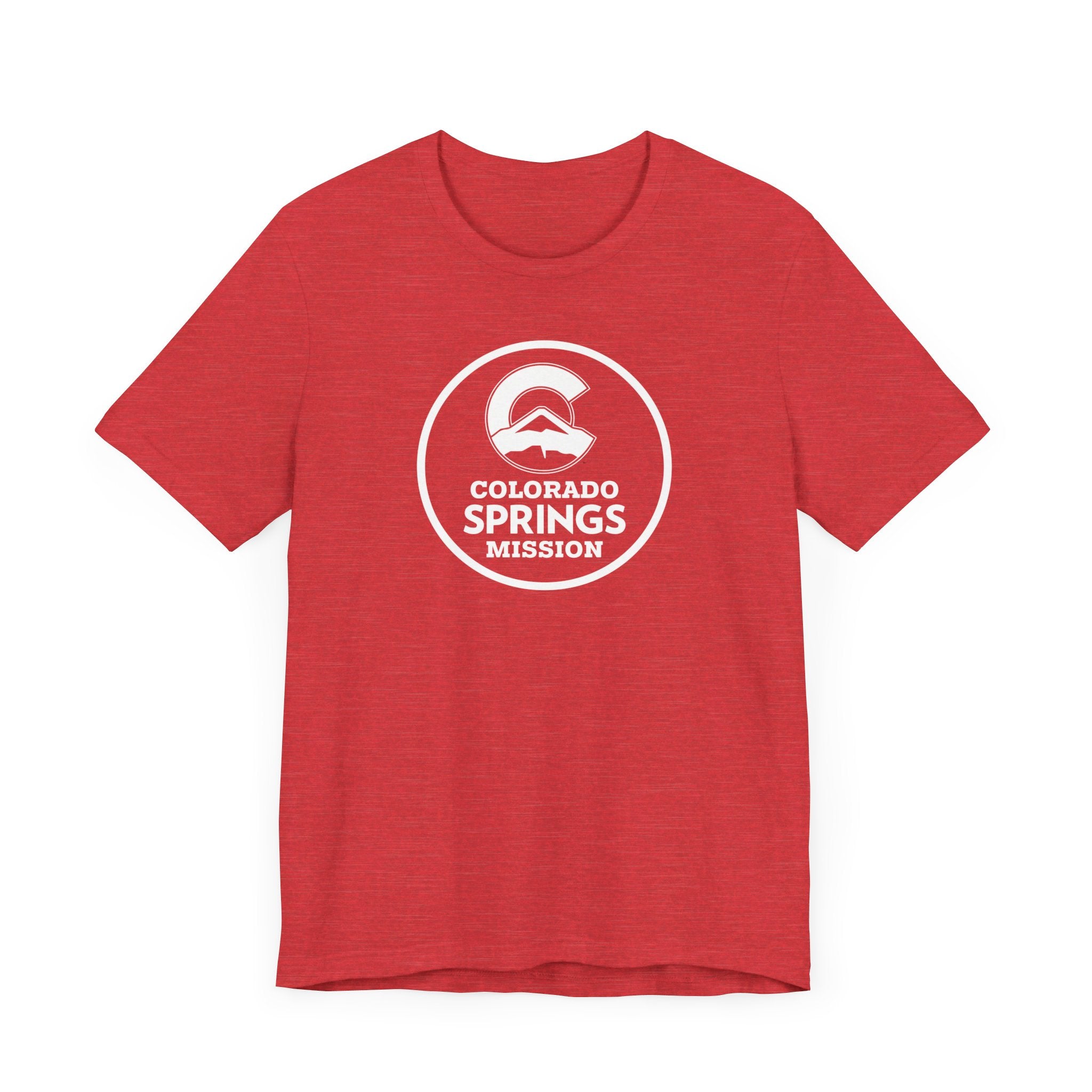 Colorado Colorado Springs Mission Circular Monochrome Logo T-Shirt - Latter-Day Saint LDS Missionary Gift - Book of Mormon