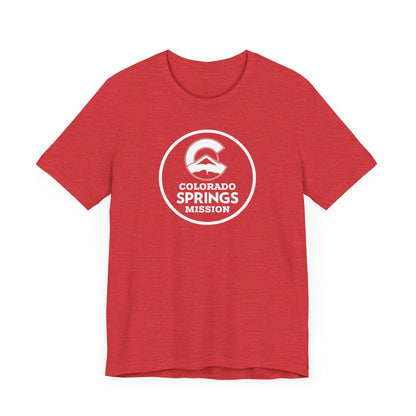 Colorado Colorado Springs Mission Circular Monochrome Logo T-Shirt - Latter-Day Saint LDS Missionary Gift - Book of Mormon