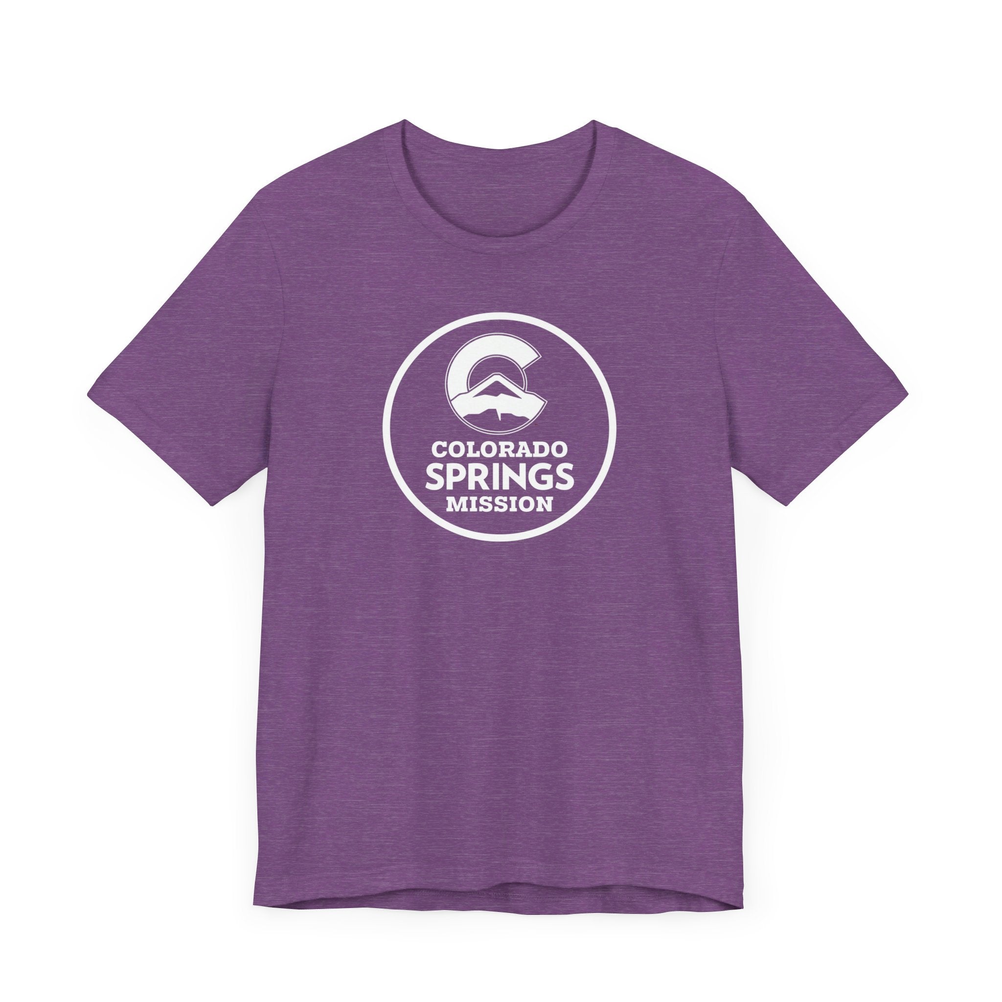 Colorado Colorado Springs Mission Circular Monochrome Logo T-Shirt - Latter-Day Saint LDS Missionary Gift - Book of Mormon