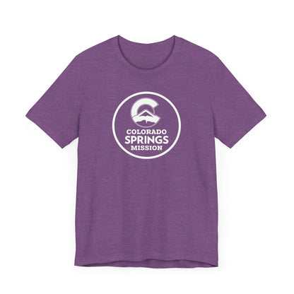 Colorado Colorado Springs Mission Circular Monochrome Logo T-Shirt - Latter-Day Saint LDS Missionary Gift - Book of Mormon