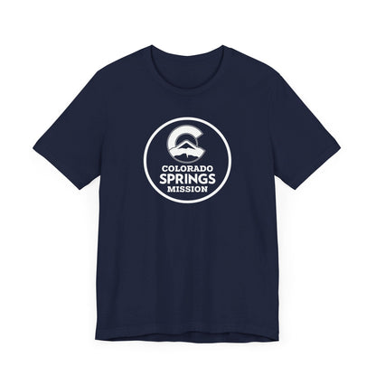 Colorado Colorado Springs Mission Circular Monochrome Logo T-Shirt - Latter-Day Saint LDS Missionary Gift - Book of Mormon