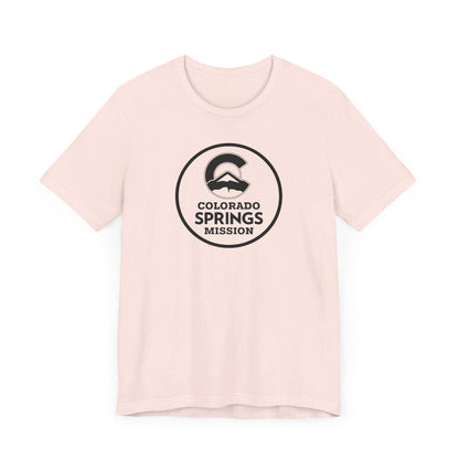 Colorado Colorado Springs Mission Circular Monochrome Logo T-Shirt - Latter-Day Saint LDS Missionary Gift - Book of Mormon