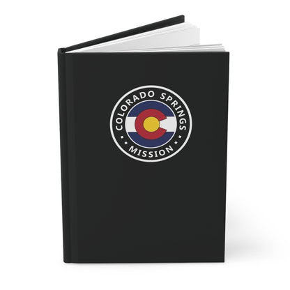 Colorado Colorado Springs Mission Logo Design Black Hardcover Journal Matte - Latter-Day Saint LDS Missionary Gift - Book of Mormon
