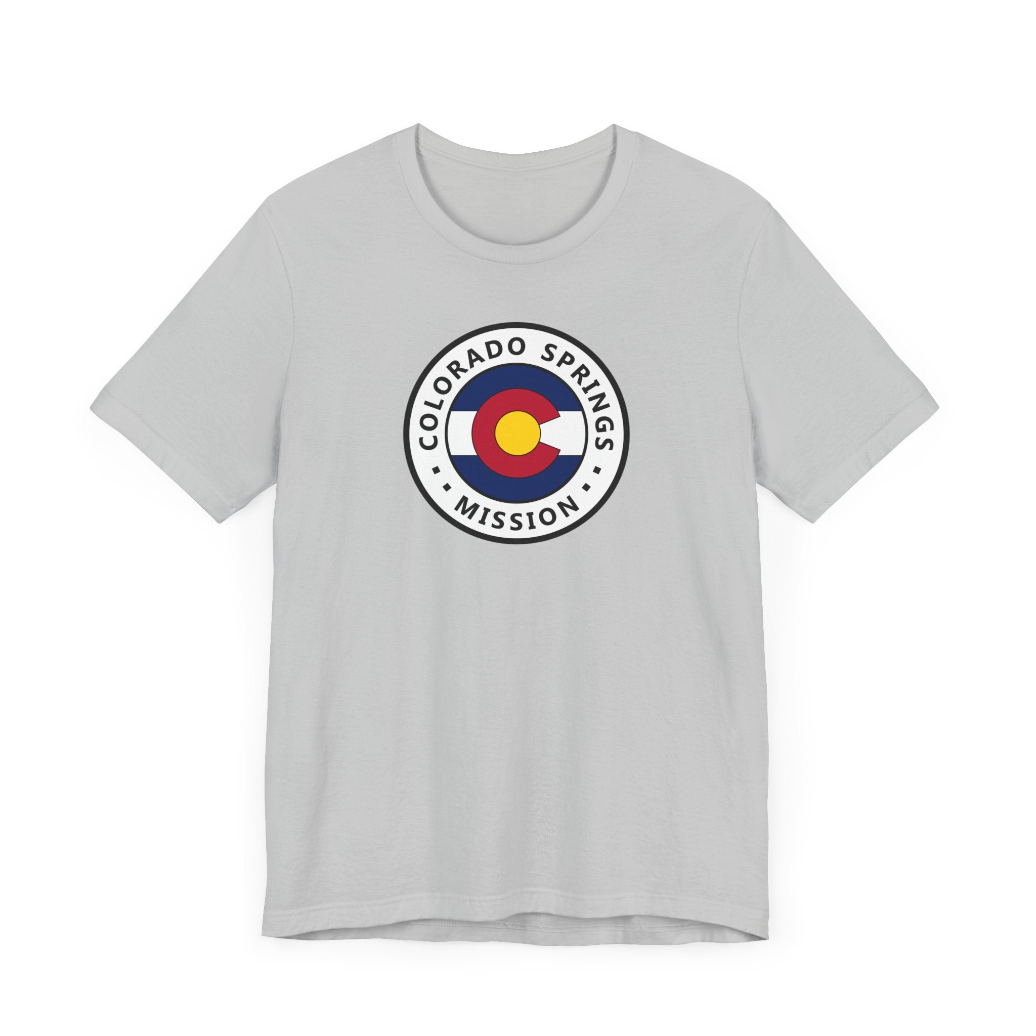 Colorado Colorado Springs Mission State Flag Logo (White Border) T-shirt - Latter-Day Saint LDS Missionary Gift - Book of Mormon