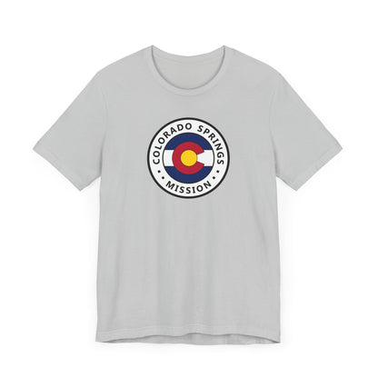 Colorado Colorado Springs Mission State Flag Logo (White Border) T-shirt - Latter-Day Saint LDS Missionary Gift - Book of Mormon