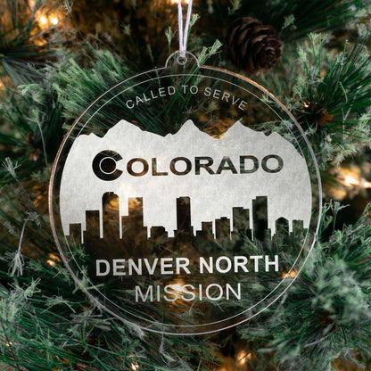 Colorado Denver North Mission Christmas Ornament - Latter-Day Saint LDS Missionary Gift - Book of Mormon