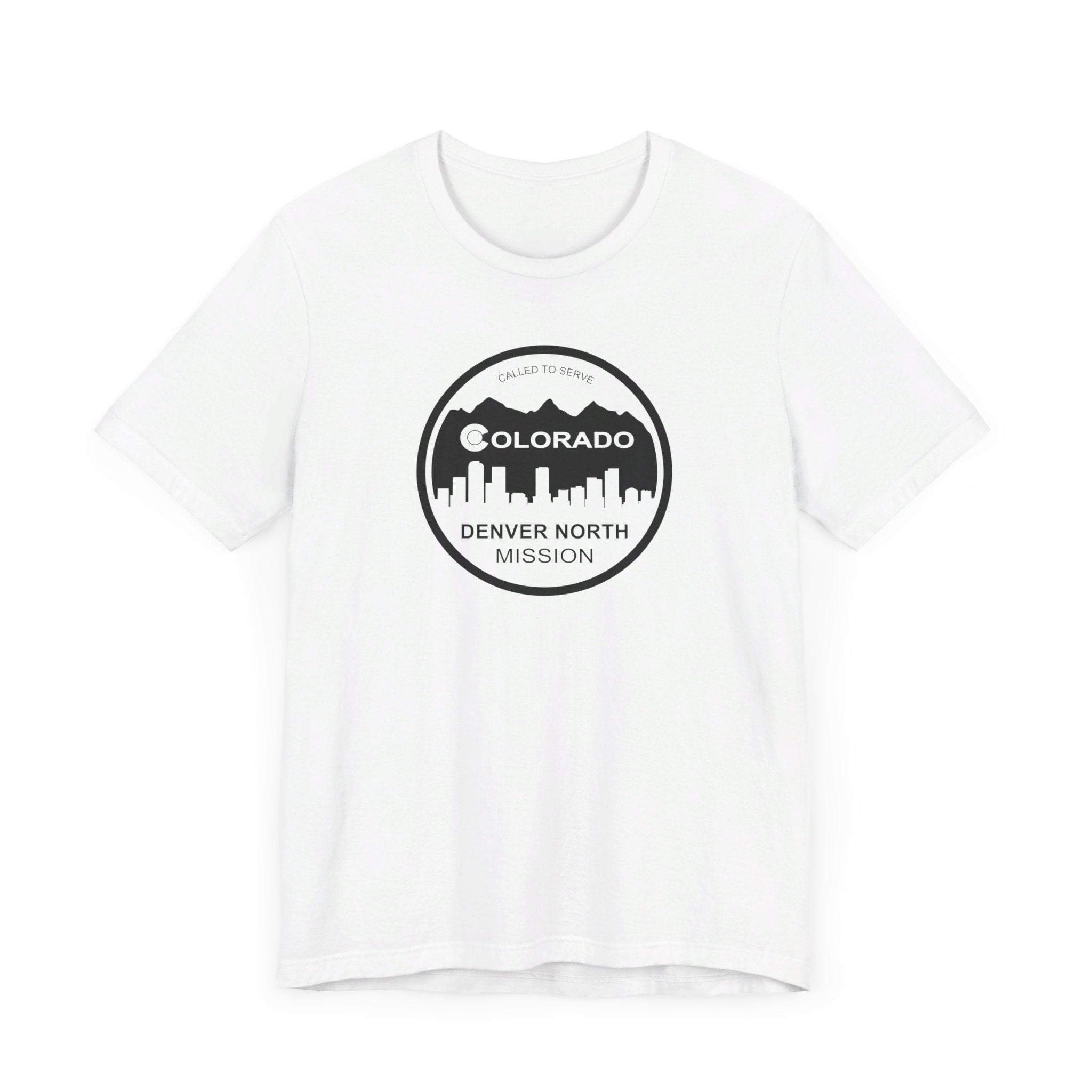 Colorado Denver North Mission Circular Monochrome Logo T-Shirt - Latter-Day Saint LDS Missionary Gift - Book of Mormon