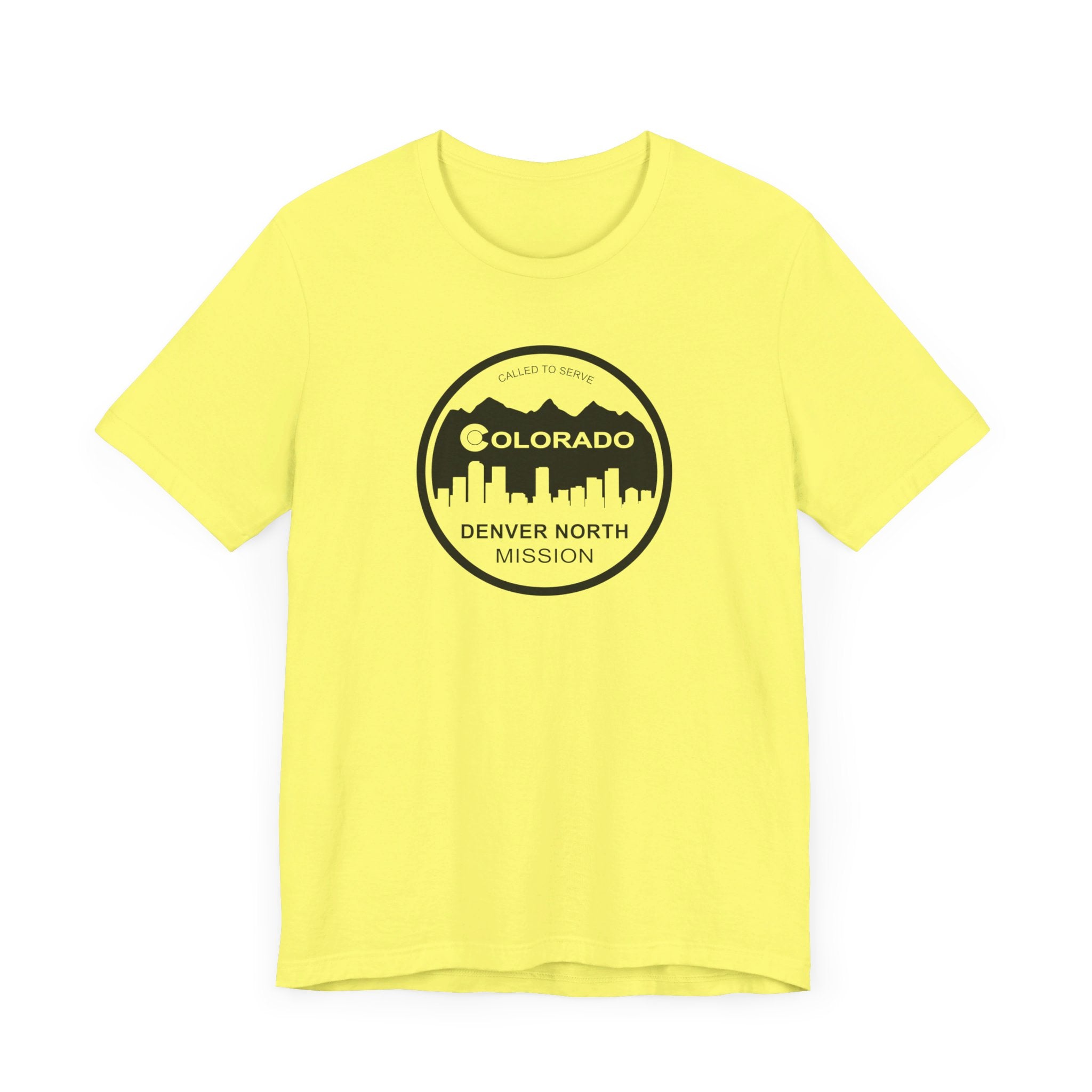 Colorado Denver North Mission Circular Monochrome Logo T-Shirt - Latter-Day Saint LDS Missionary Gift - Book of Mormon