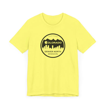 Colorado Denver North Mission Circular Monochrome Logo T-Shirt - Latter-Day Saint LDS Missionary Gift - Book of Mormon