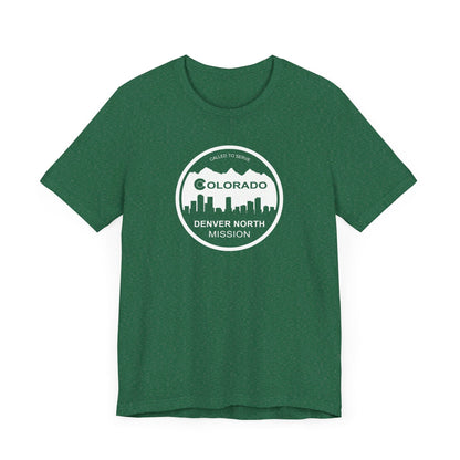 Colorado Denver North Mission Circular Monochrome Logo T-Shirt - Latter-Day Saint LDS Missionary Gift - Book of Mormon