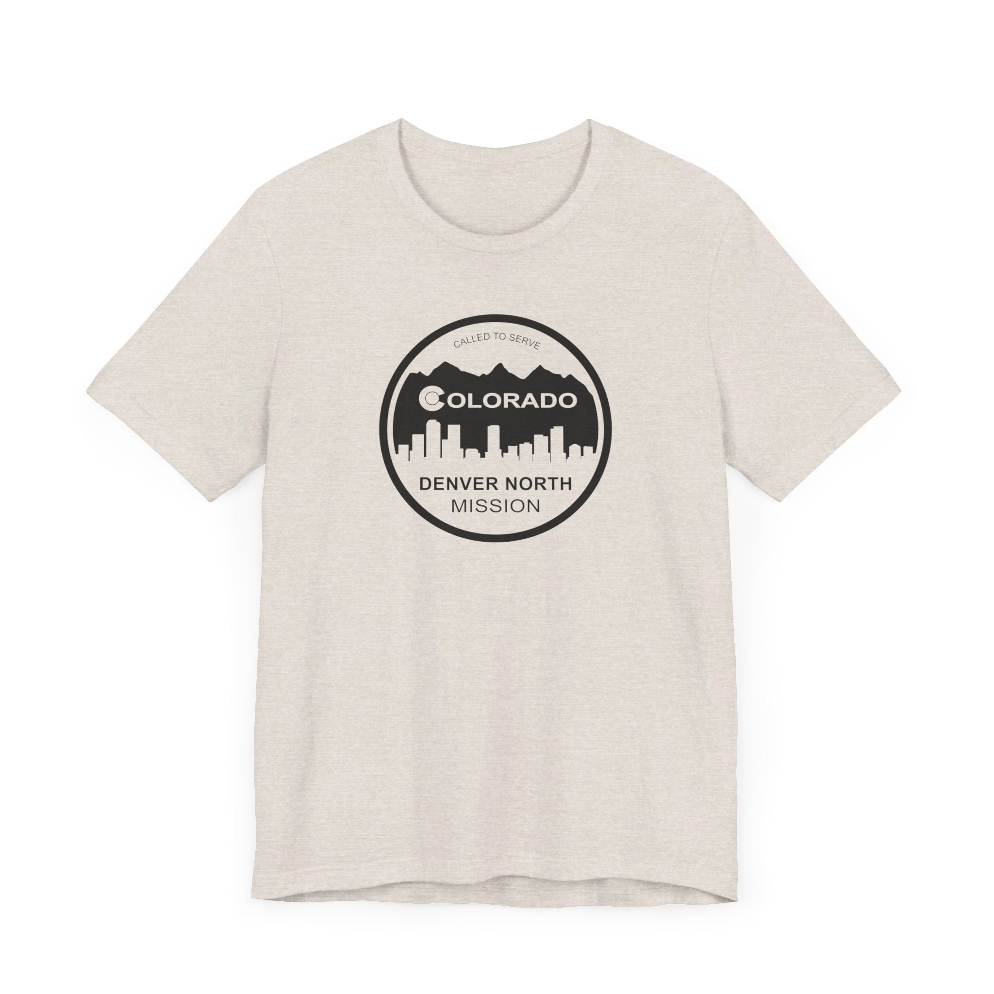 Colorado Denver North Mission Circular Monochrome Logo T-Shirt - Latter-Day Saint LDS Missionary Gift - Book of Mormon