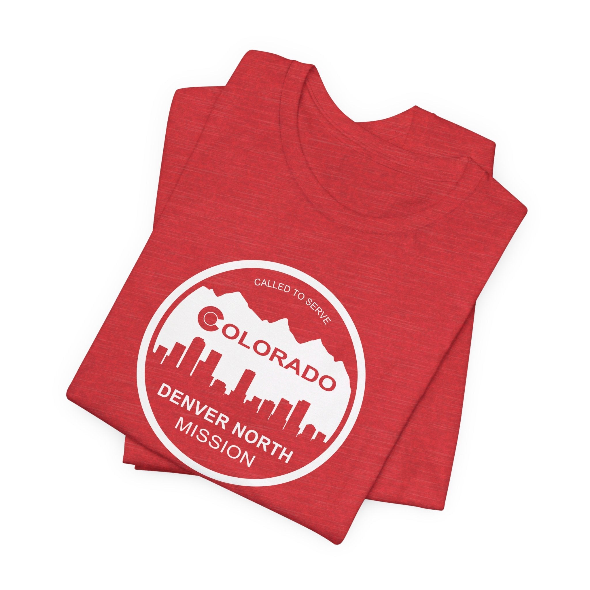 Colorado Denver North Mission Circular Monochrome Logo T-Shirt - Latter-Day Saint LDS Missionary Gift - Book of Mormon