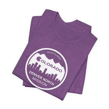Colorado Denver North Mission Circular Monochrome Logo T-Shirt - Latter-Day Saint LDS Missionary Gift - Book of Mormon