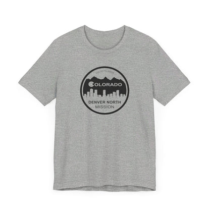 Colorado Denver North Mission Circular Monochrome Logo T-Shirt - Latter-Day Saint LDS Missionary Gift - Book of Mormon