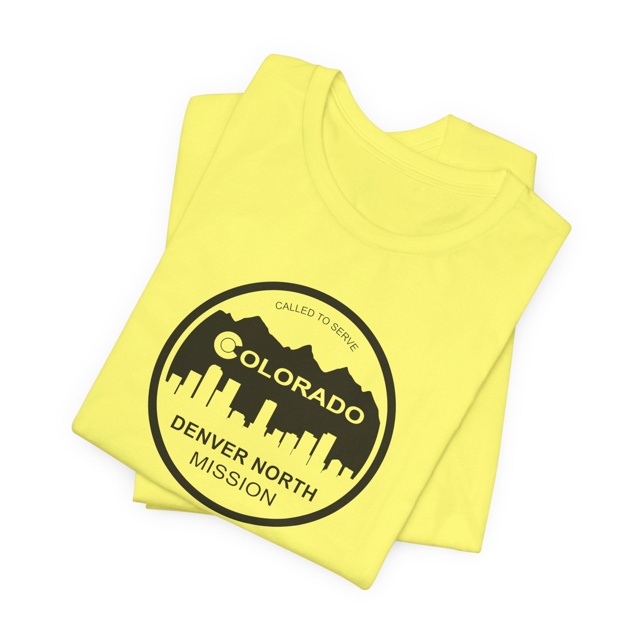 Colorado Denver North Mission Circular Monochrome Logo T-Shirt - Latter-Day Saint LDS Missionary Gift - Book of Mormon