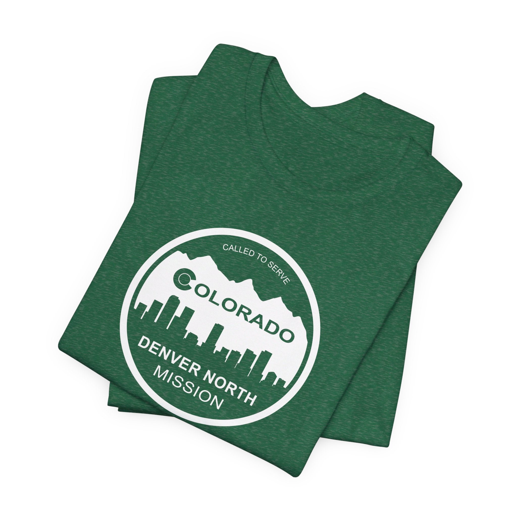 Colorado Denver North Mission Circular Monochrome Logo T-Shirt - Latter-Day Saint LDS Missionary Gift - Book of Mormon