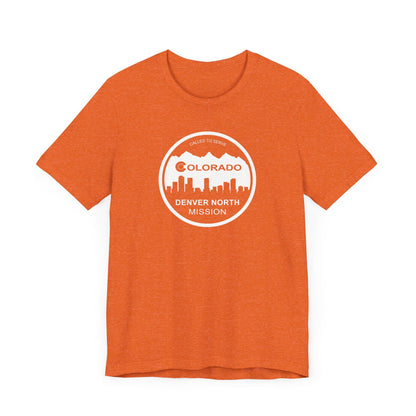 Colorado Denver North Mission Circular Monochrome Logo T-Shirt - Latter-Day Saint LDS Missionary Gift - Book of Mormon