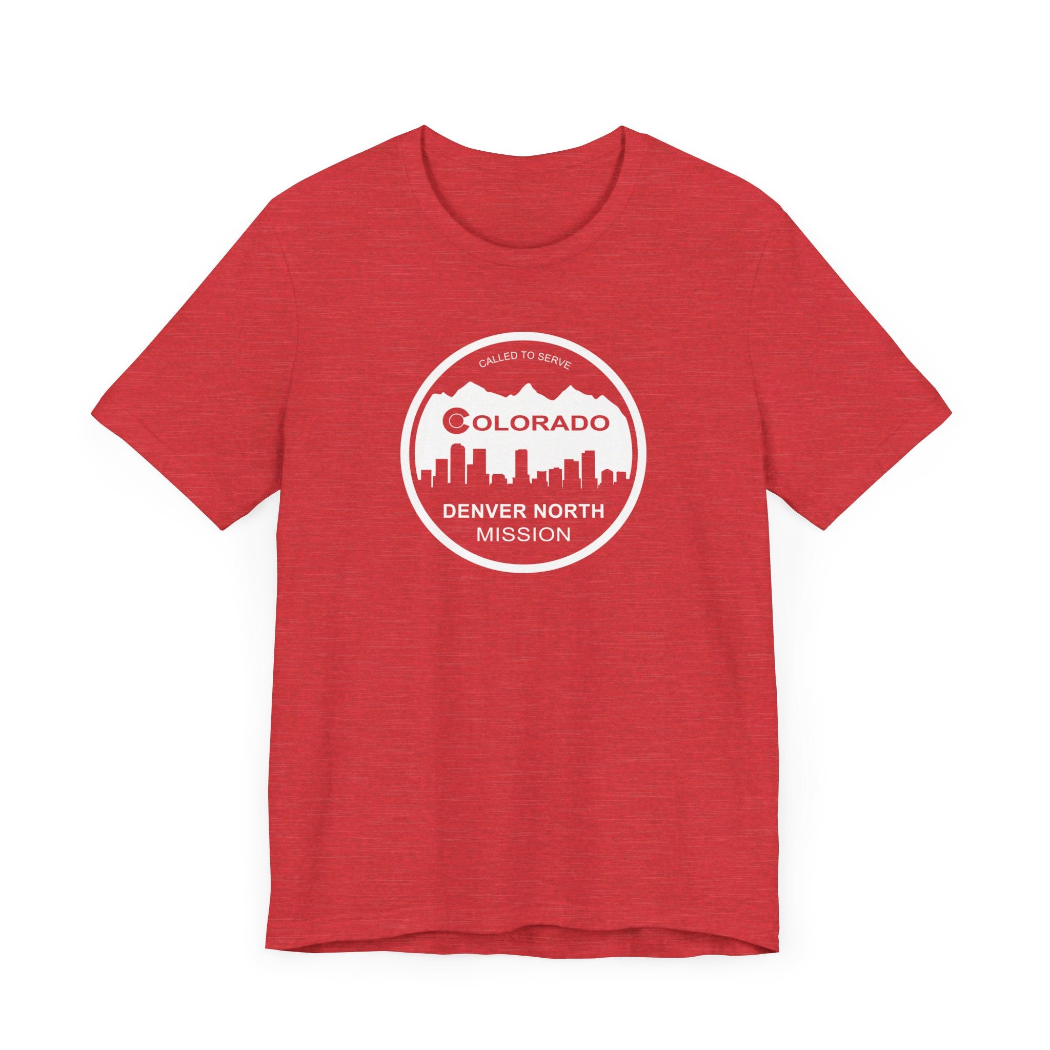 Colorado Denver North Mission Circular Monochrome Logo T-Shirt - Latter-Day Saint LDS Missionary Gift - Book of Mormon