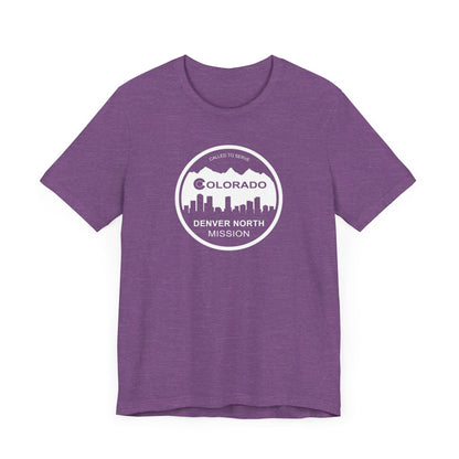Colorado Denver North Mission Circular Monochrome Logo T-Shirt - Latter-Day Saint LDS Missionary Gift - Book of Mormon